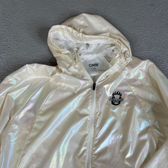 Adams State University Jacket Men XL Windbreaker Hoodie Zip Up Shiny Multicolor - Picture 3 of 16